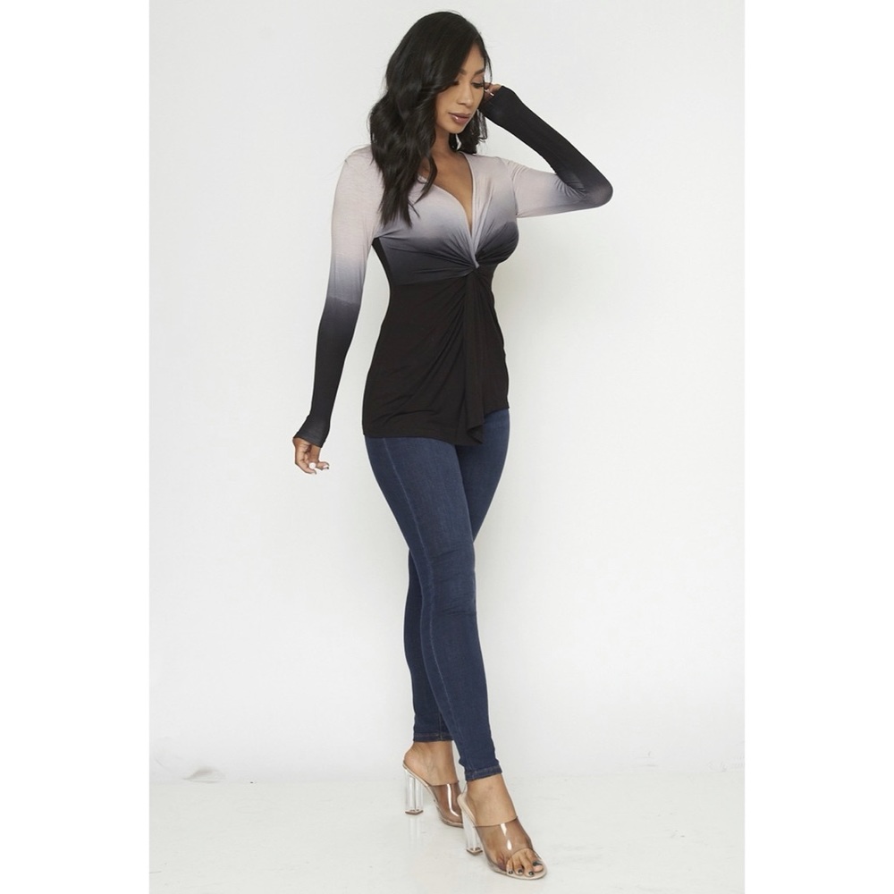 Siren Ombré Long-sleeve Top - Picture 2 of 3